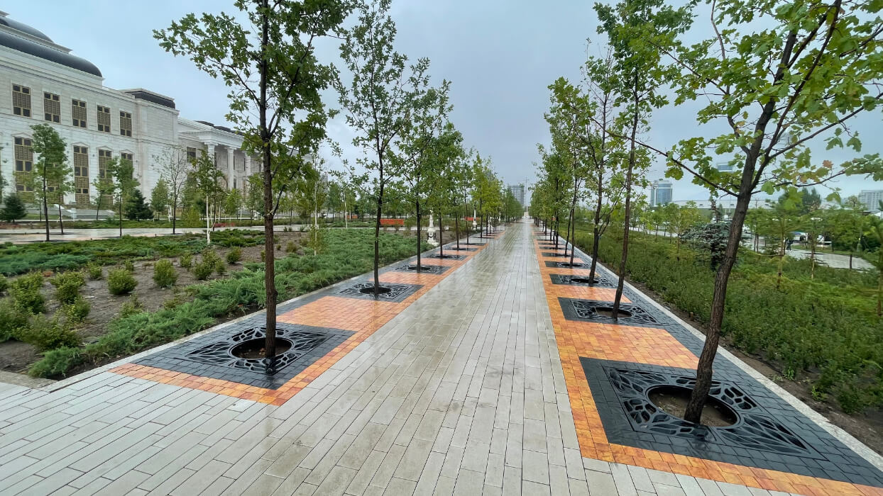 Приствольная решетка для дерева ZKING CRUST 1.2х1.2м Черная в Соликамске фото