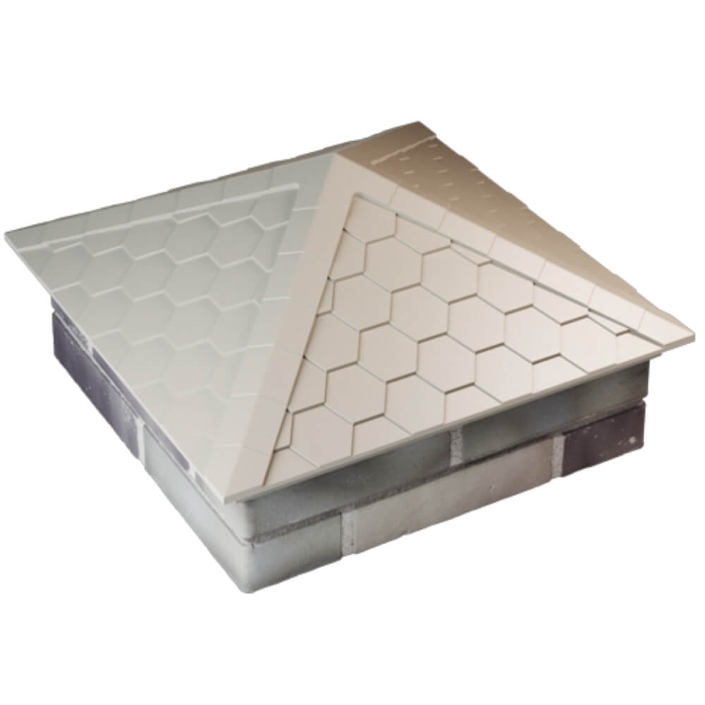 Колпак Zking Эверест Бежевый на столб 2х2 кирпича (535х535мм) Соликамск фото