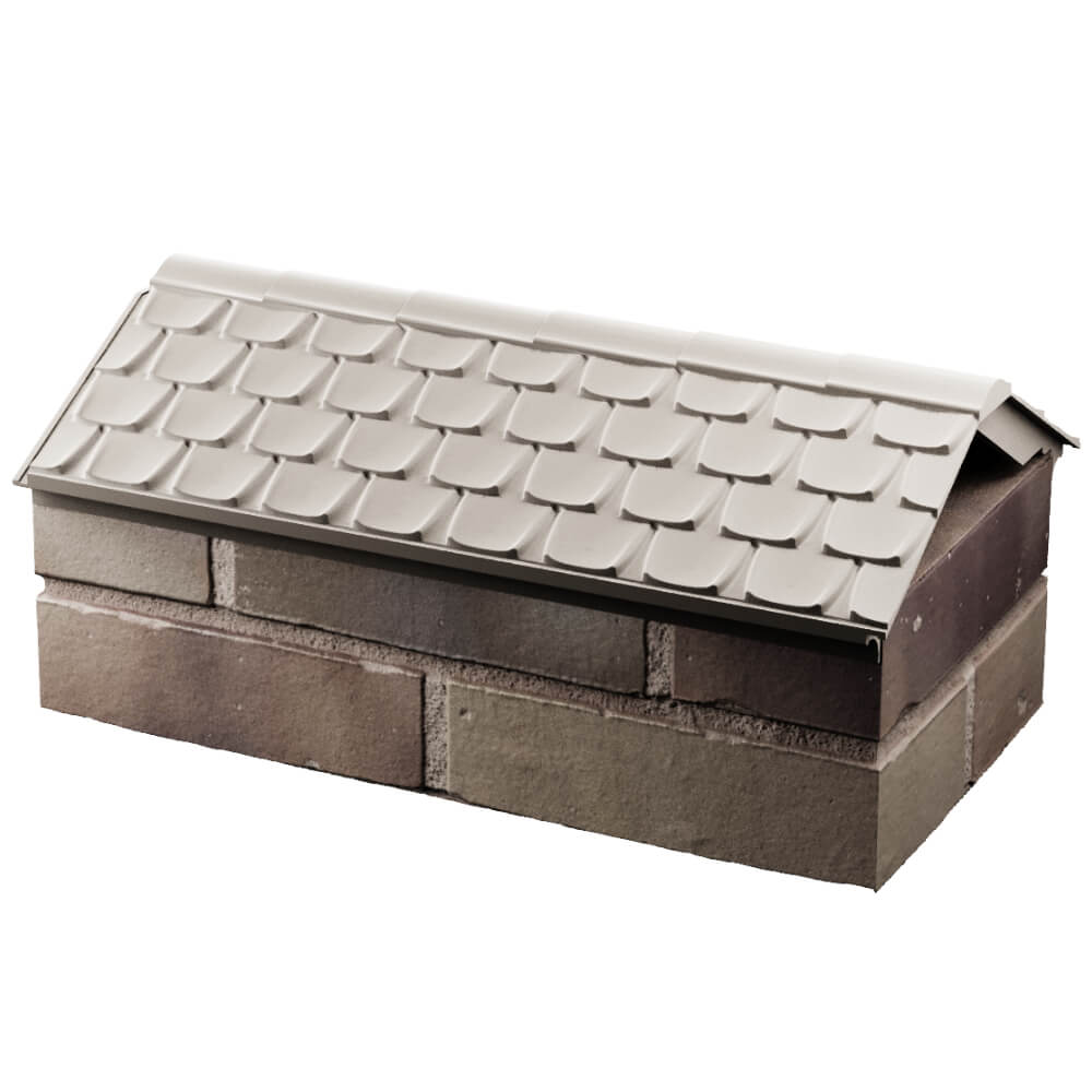 Парапет Zking Эльбрус Бежевый с посадкой на 1 кирпич (255мм) в Соликамске фото