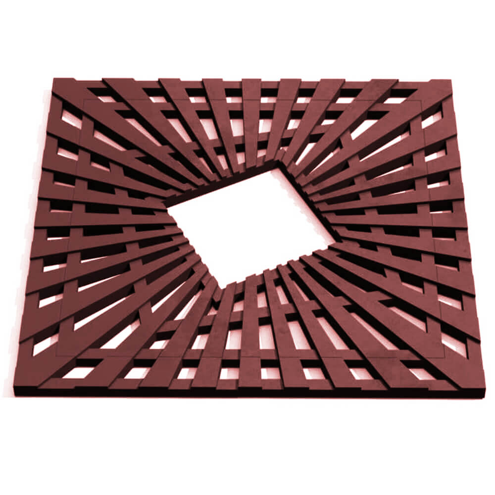 Приствольная решетка для дерева ZKING ATMOSPHERE 1.2х1.2м Коричневая Соликамск фото