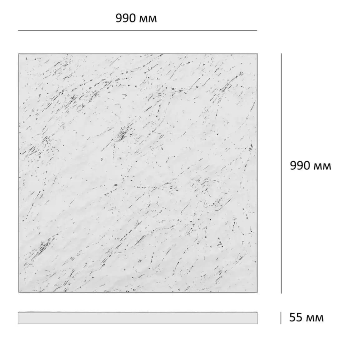 Шаговая плита STONE Светлая Галька 990х990х55мм в Соликамске фото