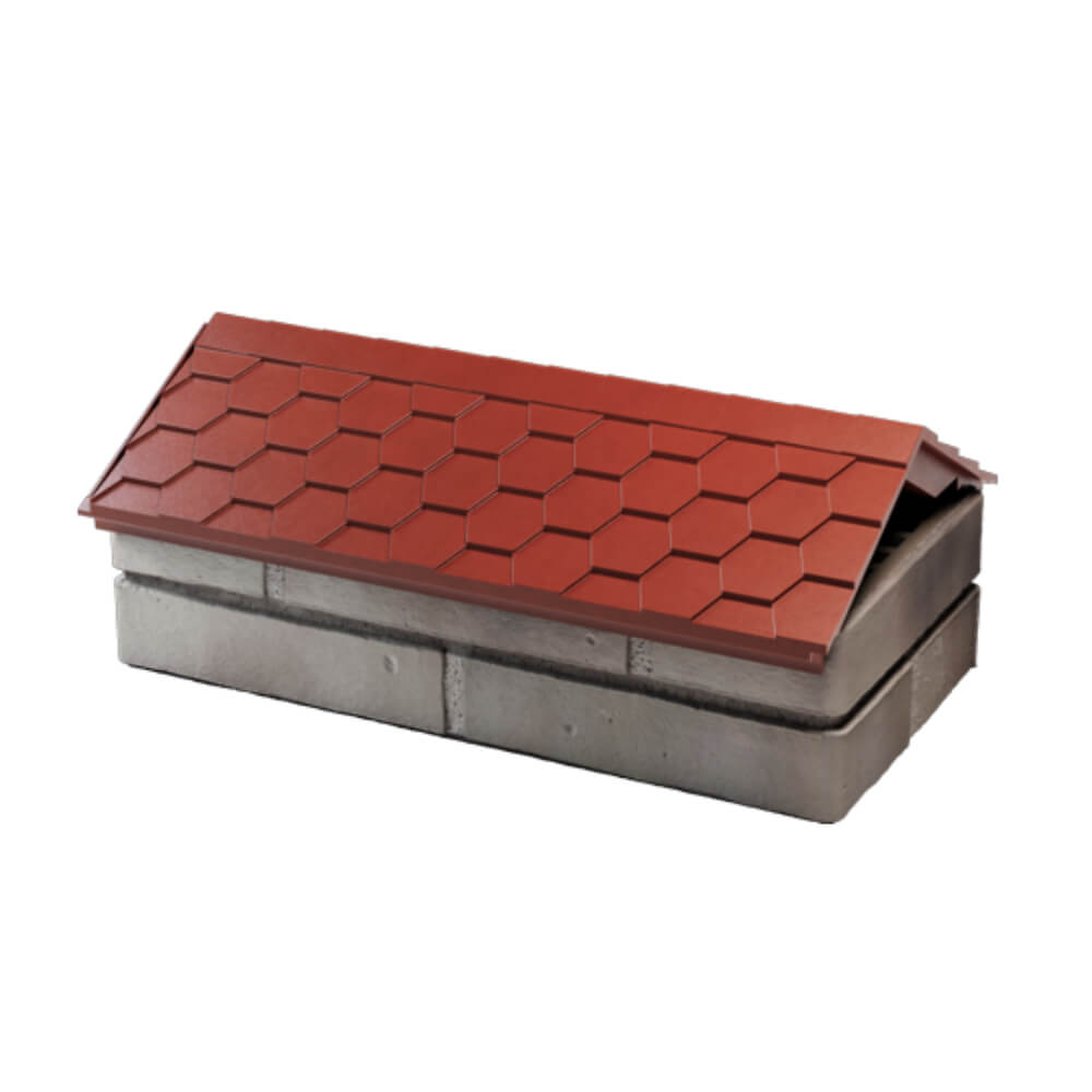 Парапет Zking Эверест Красный с посадкой на 1 кирпич (200/225/255мм) в Соликамске фото