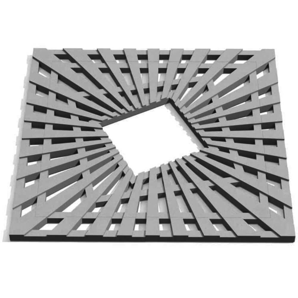 Приствольная решетка для дерева ZKING ATMOSPHERE 1.2х1.2м Серая Соликамск фото