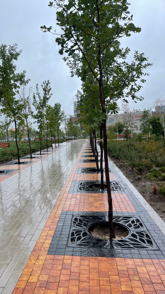 Приствольная решетка для дерева ZKING CRUST 1.2х1.2м Черная в Соликамске фото