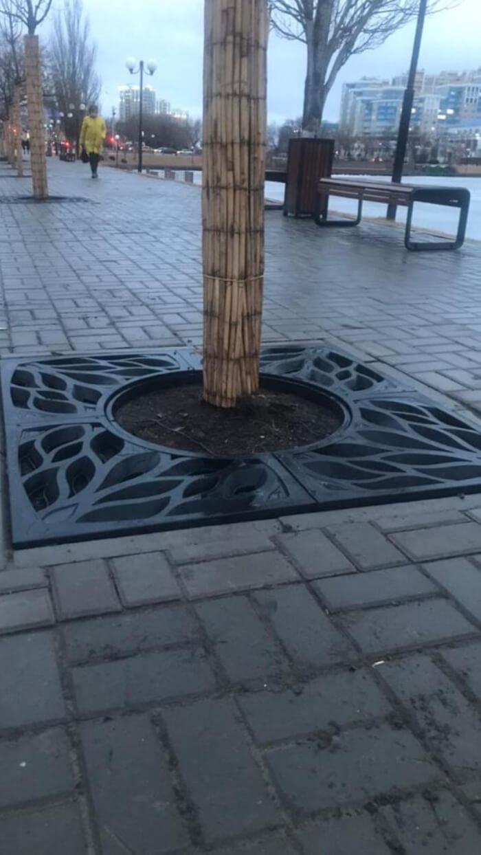 Приствольная решетка для дерева ZKING CRUST 1.2х1.2м Черная в Соликамске фото