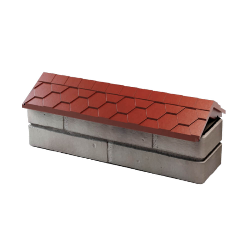 Парапет Zking Эверест Красный с посадкой на 0.5 кирпича (130мм) в Соликамске фото