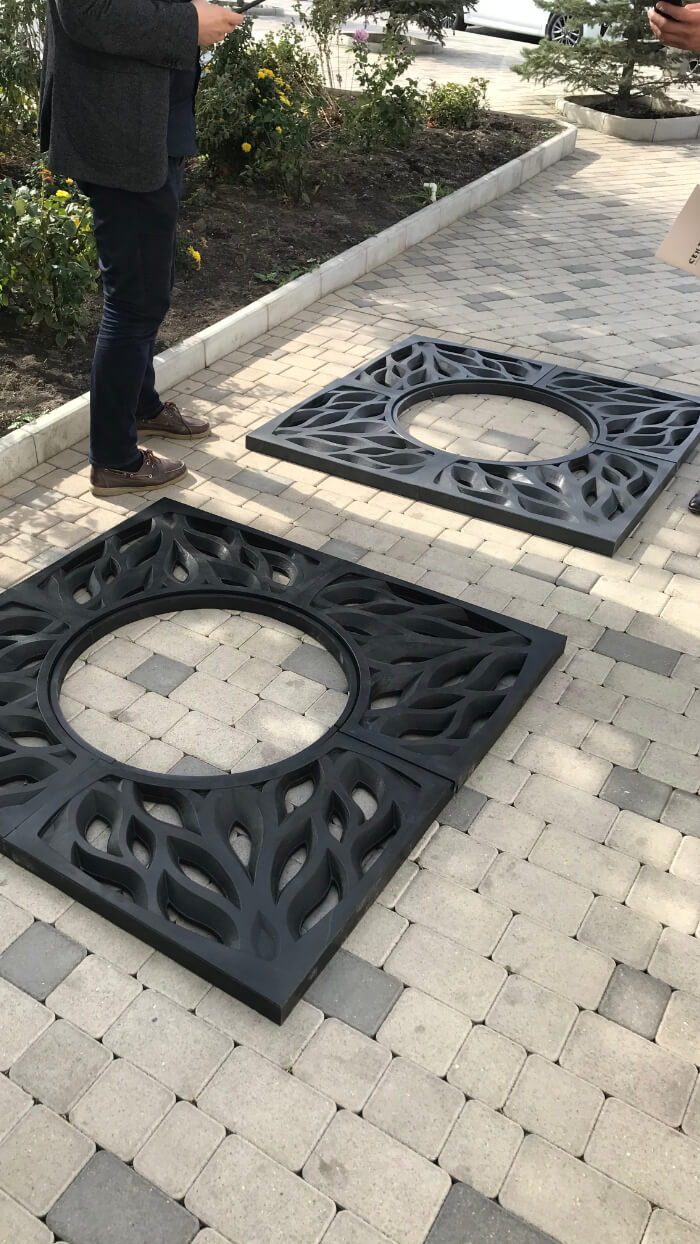 Приствольная решетка для дерева ZKING CRUST 1.2х1.2м Черная в Соликамске фото