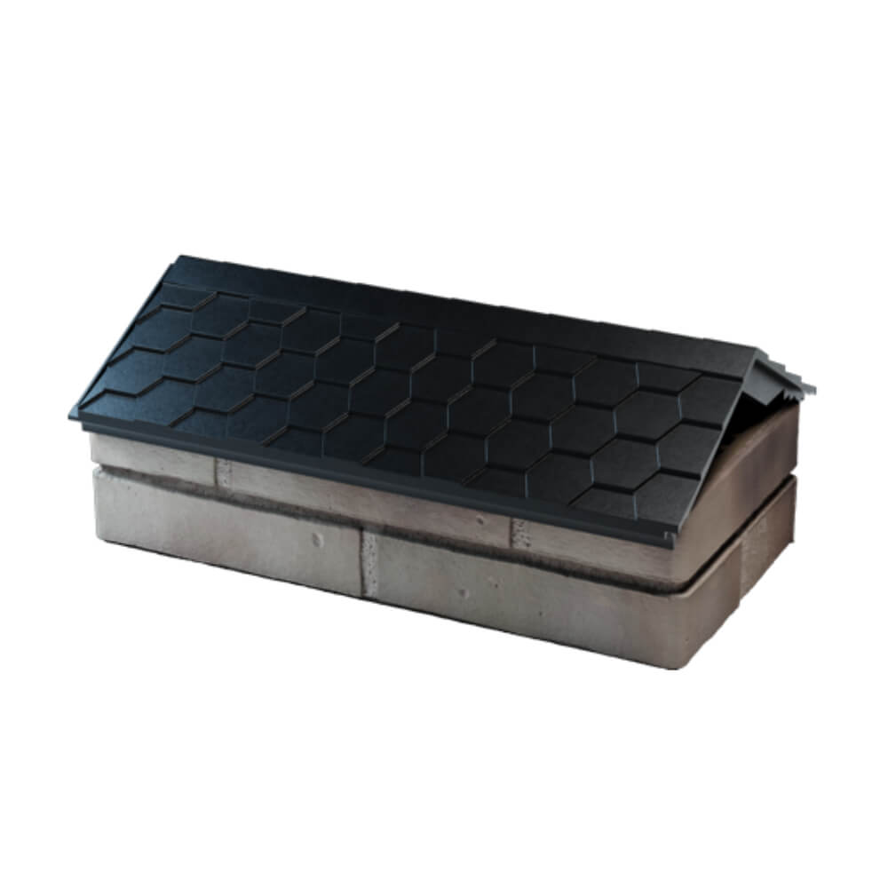 Парапет Zking Эверест Черный с посадкой на 1 кирпич (200/225/255мм) в Соликамске фото