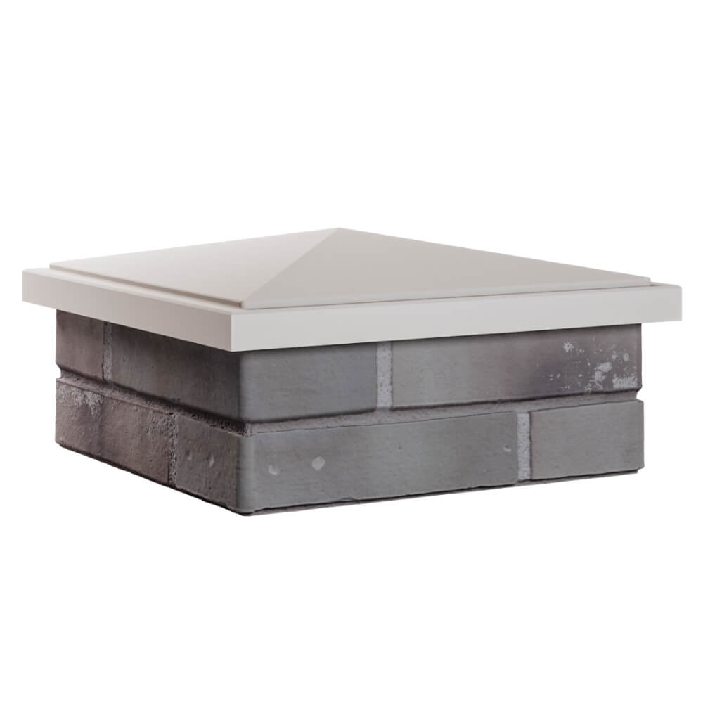 Колпак Zking БонаМоно Бежевый на столб 1.5х1.5 кирпича (385х385, 400х400мм) в Соликамске фото