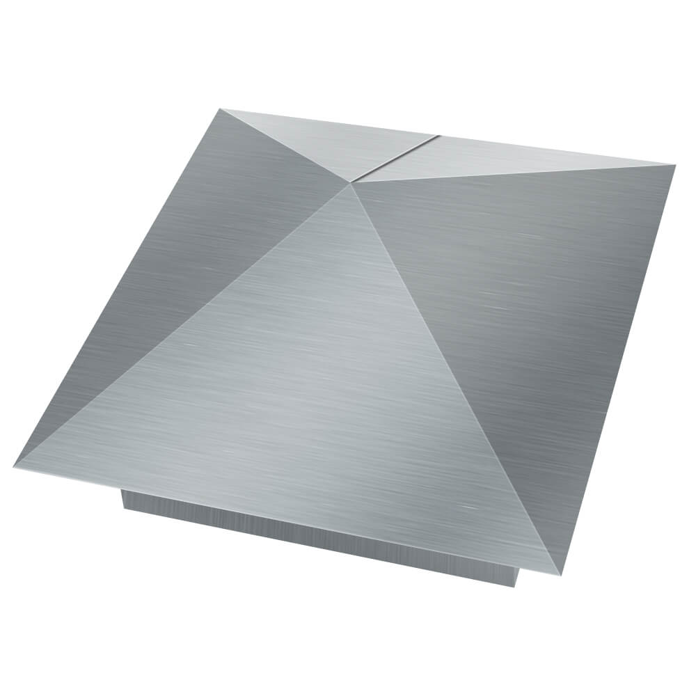 Колпак металлический 380х380мм оцинкованный заборный Соликамск фото