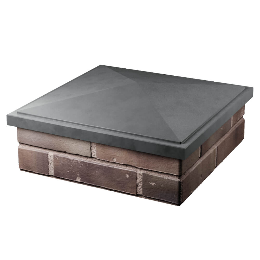 Колпак Zking БонаМоно Серый на столб 2х2 кирпича (515х515, 530х530мм) в Соликамске фото