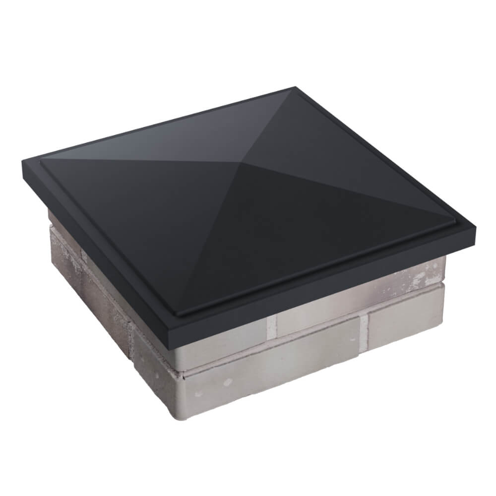 Колпак Zking БонаМоно Серый на столб 1.5х1.5 кирпича (385х385, 400х400мм) в Соликамске фото