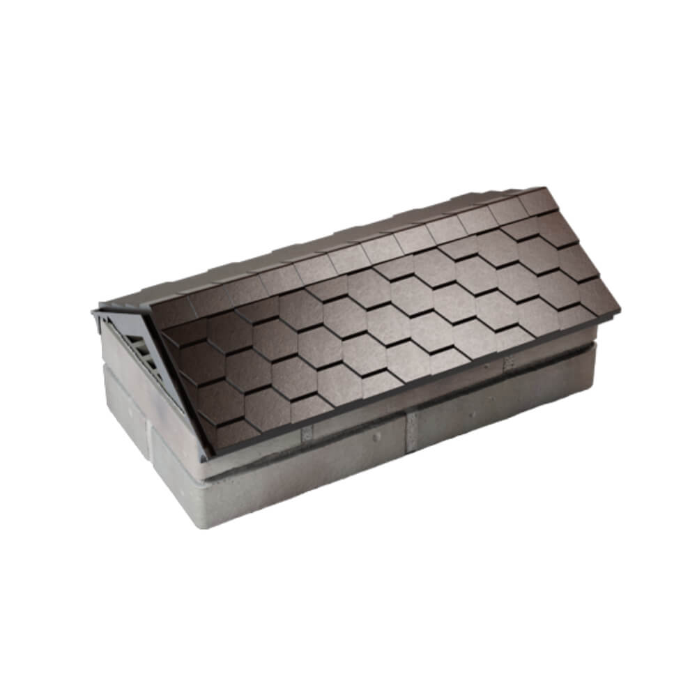 Парапет Zking Эверест Коричневый с посадкой на 1 кирпич (200/225/255мм) в Соликамске фото