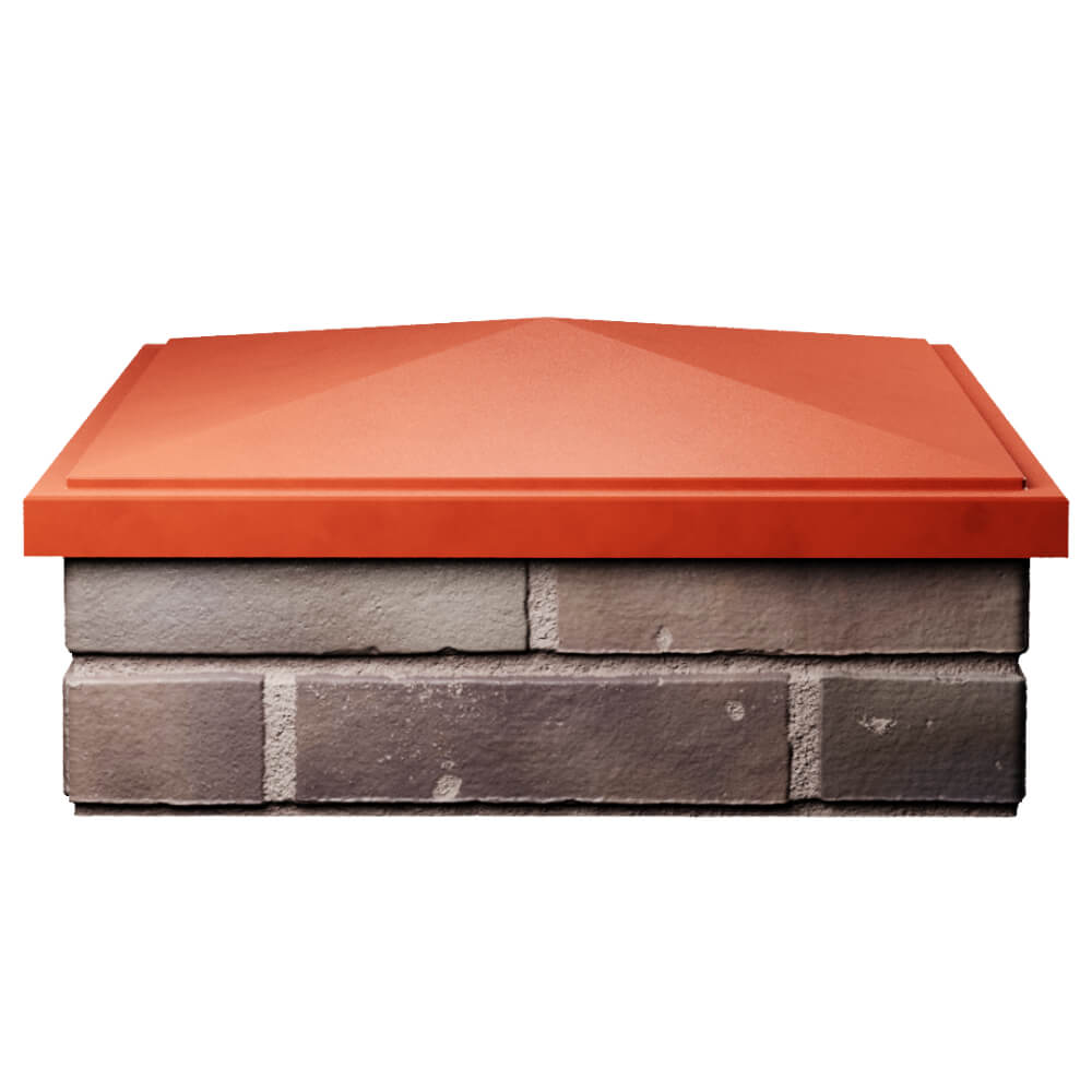 Колпак Zking БонаМоно Красный на столб 2х2 кирпича (515х515, 530х530мм) Соликамск фото