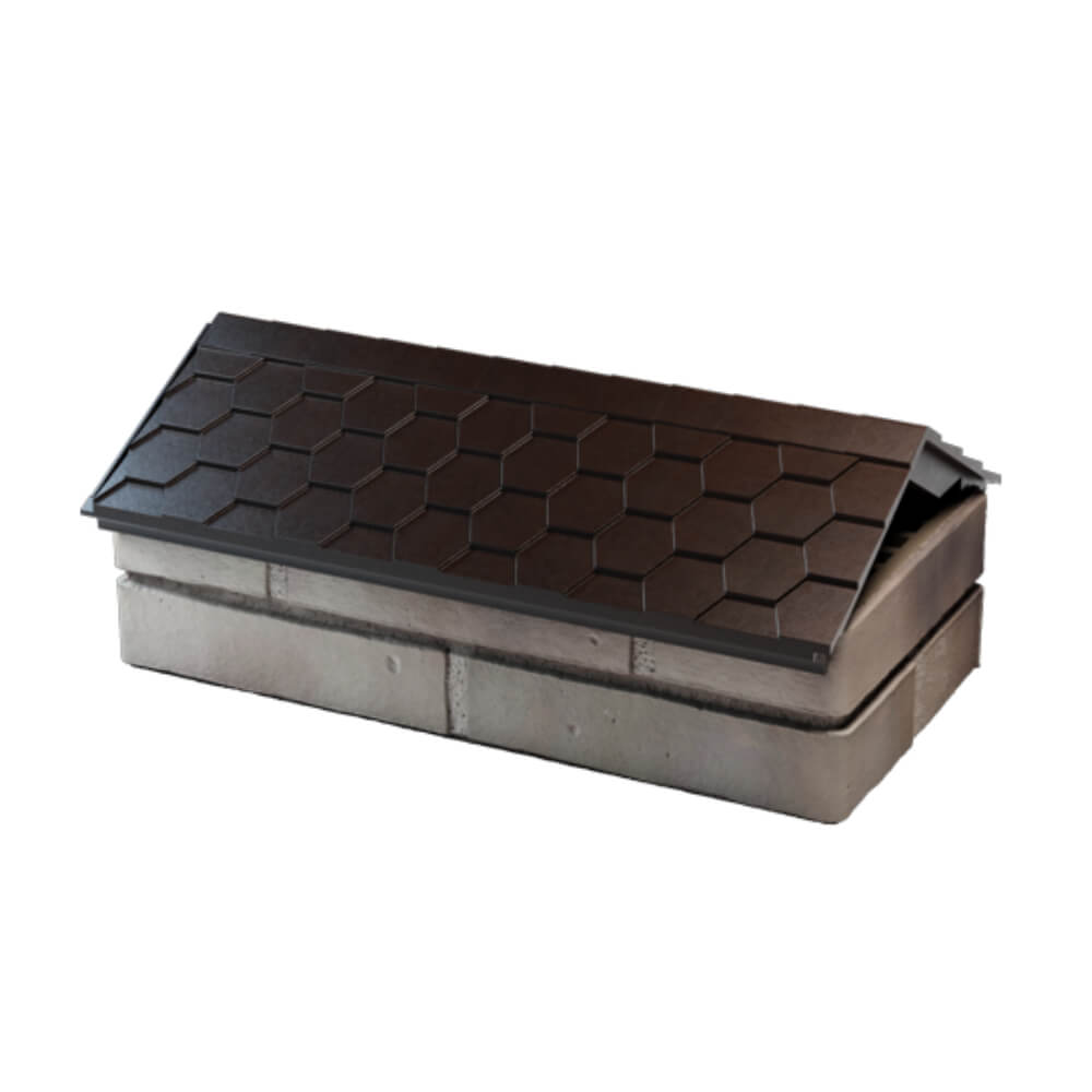 Парапет Zking Эверест Коричневый с посадкой на 1 кирпич (200/225/255мм) в Соликамске фото