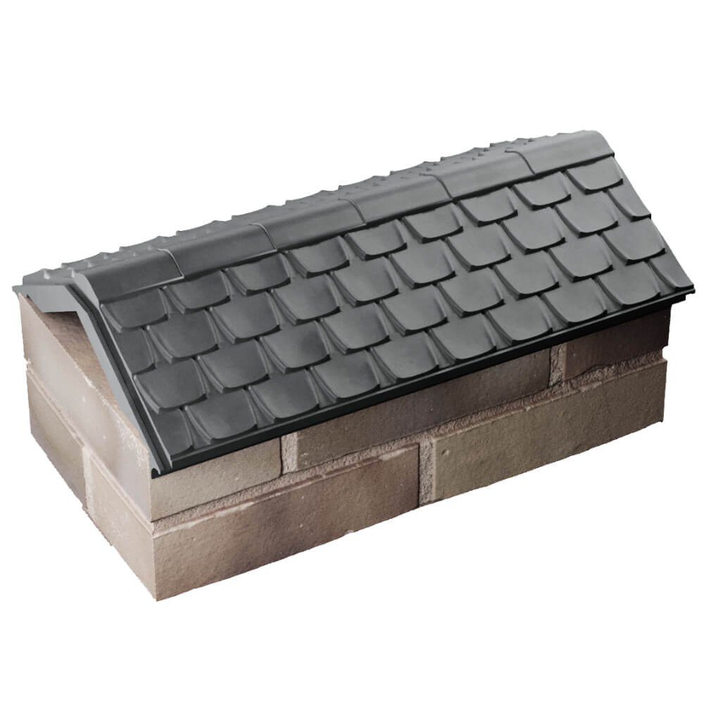 Парапет Zking Эльбрус Серый с посадкой на 1 кирпич (255мм) в Соликамске фото