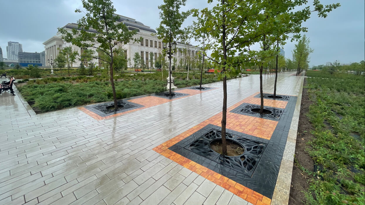 Приствольная решетка для дерева ZKING CRUST 1.2х1.2м Черная в Соликамске фото