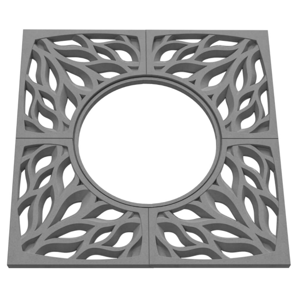 Приствольная решетка для дерева ZKING CRUST 1.2х1.2м Серая в Соликамске фото