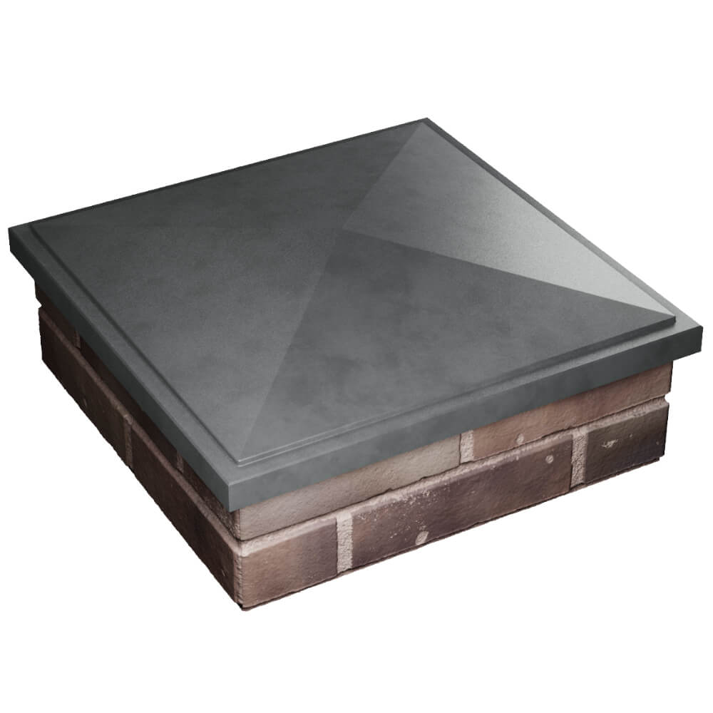 Колпак Zking БонаМоно Серый на столб 2х2 кирпича (515х515, 530х530мм) в Соликамске фото