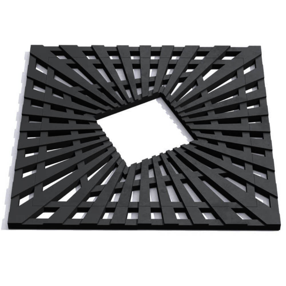 Приствольная решетка для дерева ZKING ATMOSPHERE 1.2х1.2м Черная Соликамск фото