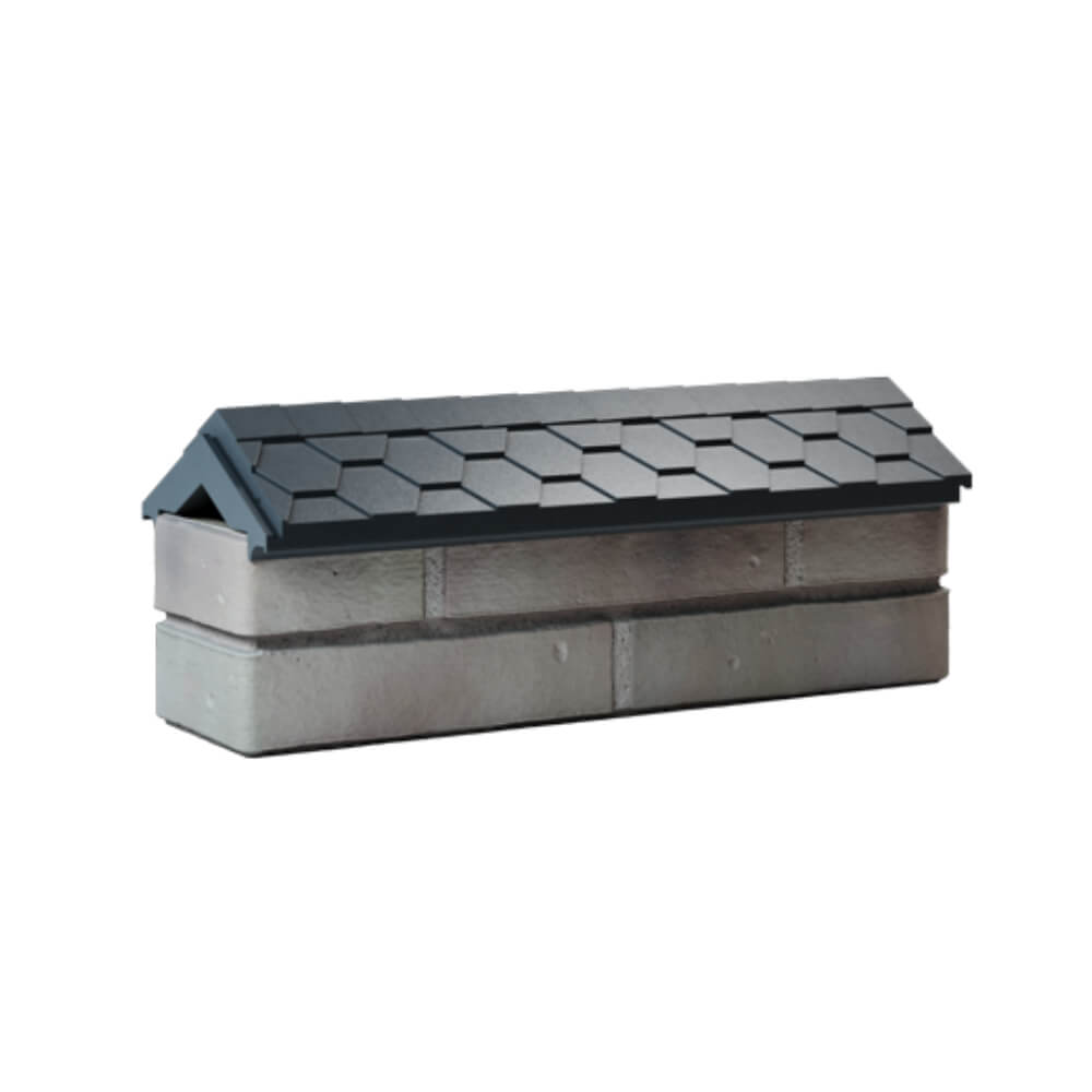 Парапет Zking Эверест Серый с посадкой на 0.5 кирпича (130мм) Соликамск фото