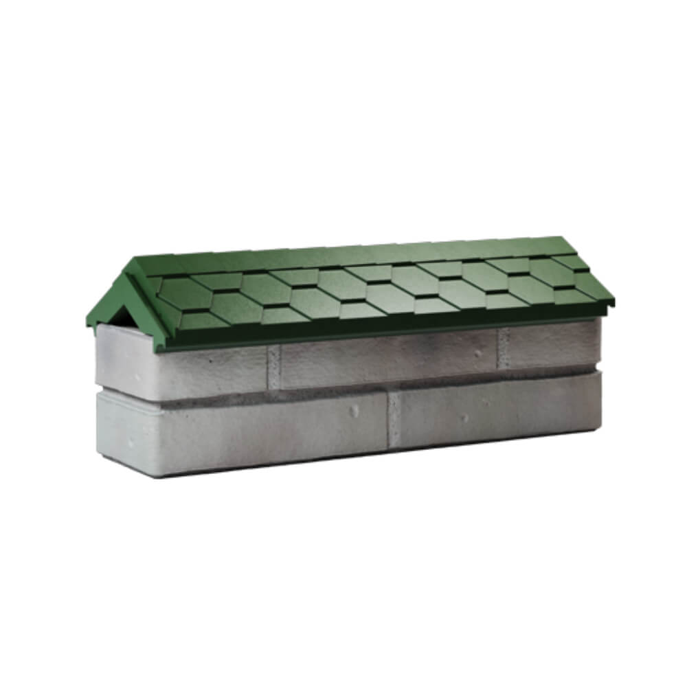 Парапет Zking Эверест Зеленый с посадкой на 0.5 кирпича (130мм) Соликамск фото