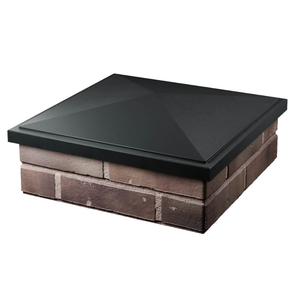 Колпак Zking БонаМоно Черный на столб 2х2 кирпича (515х515, 530х530мм) в Соликамске фото