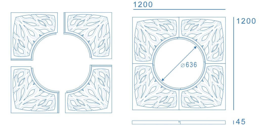 Приствольная решетка для дерева ZKING CRUST 1.2х1.2м Черная в Соликамске фото