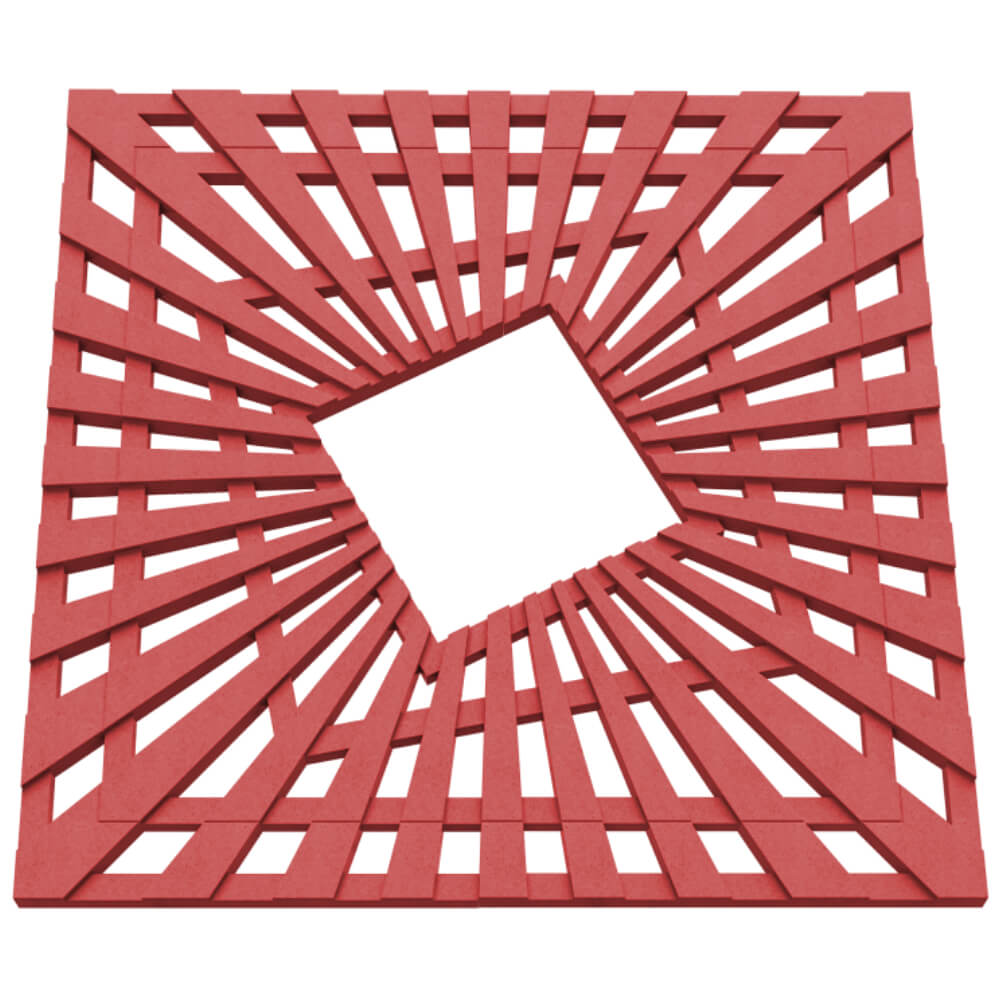 Приствольная решетка для дерева ZKING ATMOSPHERE 1.2х1.2м Красная в Соликамске фото