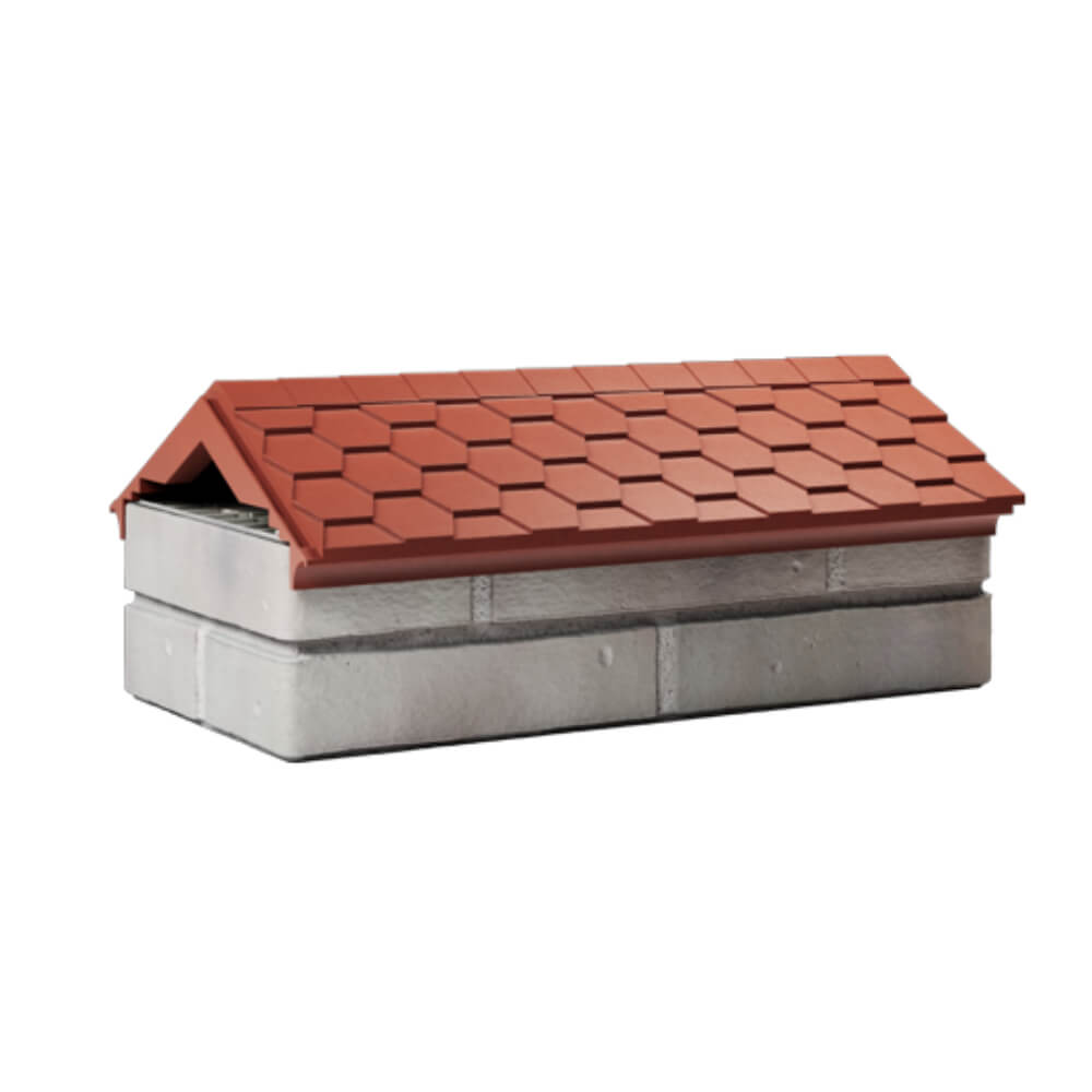 Парапет Zking Эверест Красный с посадкой на 1 кирпич (200/225/255мм) Соликамск фото