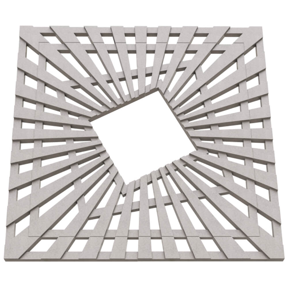 Приствольная решетка для дерева ZKING ATMOSPHERE 1.2х1.2м Бежевая в Соликамске фото