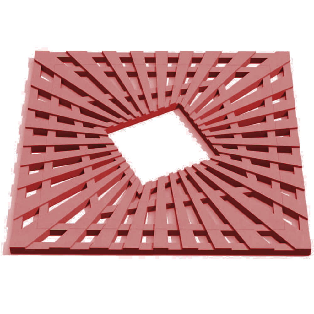 Приствольная решетка для дерева ZKING ATMOSPHERE 1.2х1.2м Красная Соликамск фото