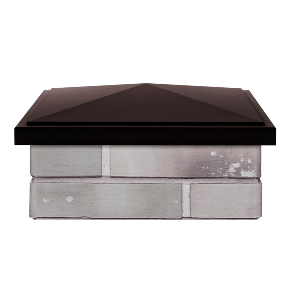 Колпак Zking БонаМоно Коричневый на столб 1.5х1.5 кирпича (385х385, 400х400мм) Соликамск фото