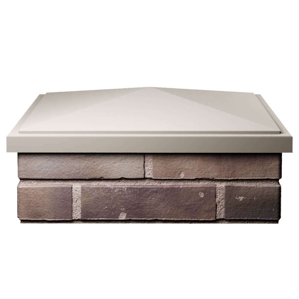 Колпак Zking БонаМоно Бежевый на столб 2х2 кирпича (515х515, 530х530мм) Соликамск фото