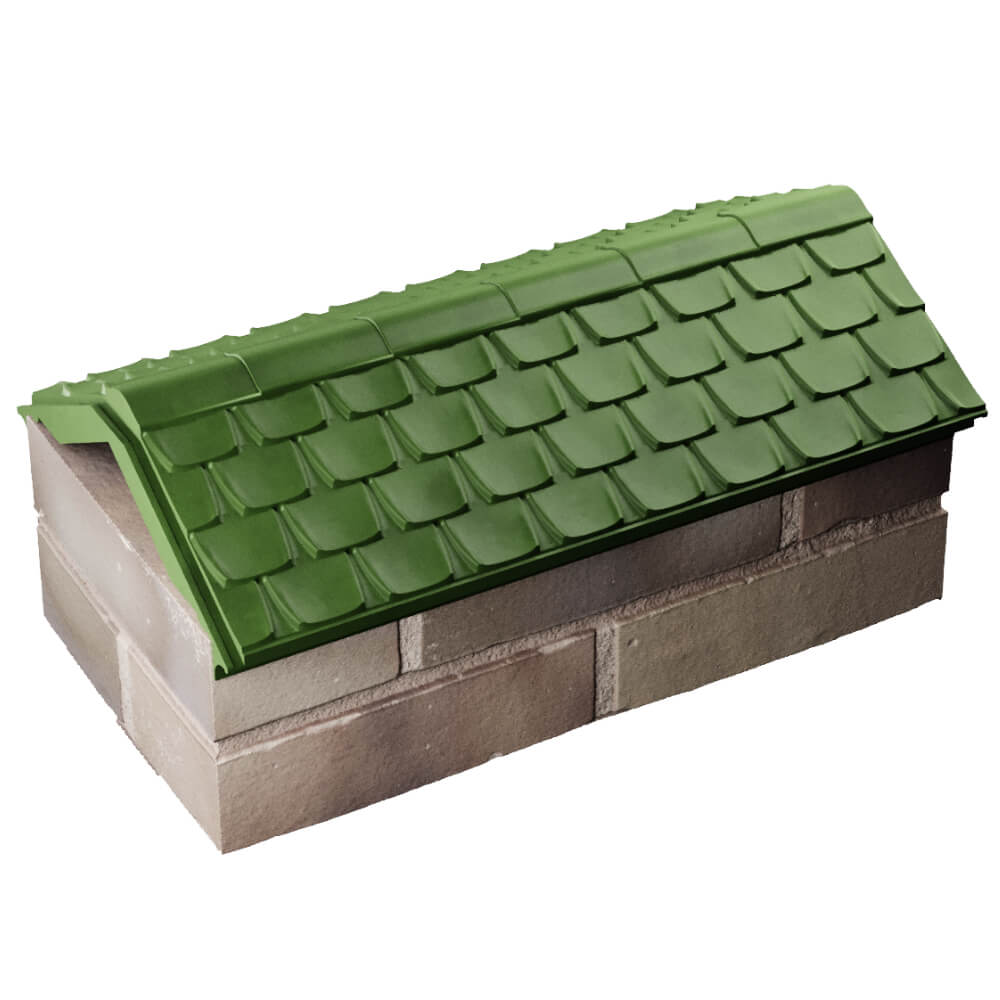 Парапет Zking Эльбрус Зеленый с посадкой на 1 кирпич (255мм) в Соликамске фото