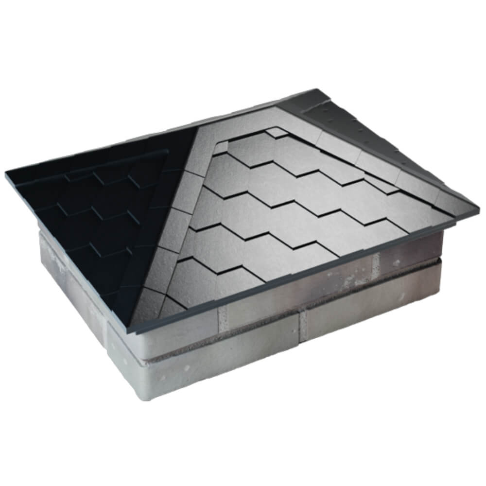 Колпак Zking Эверест Черный на столб 2х1.5 кирпича (520х390мм) Соликамск фото