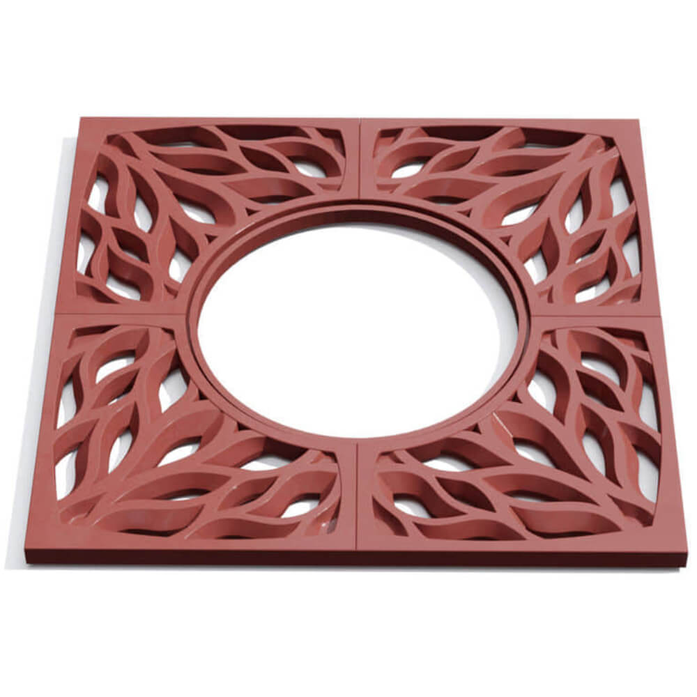 Приствольная решетка для дерева ZKING CRUST 1.2х1.2м Красная Соликамск фото