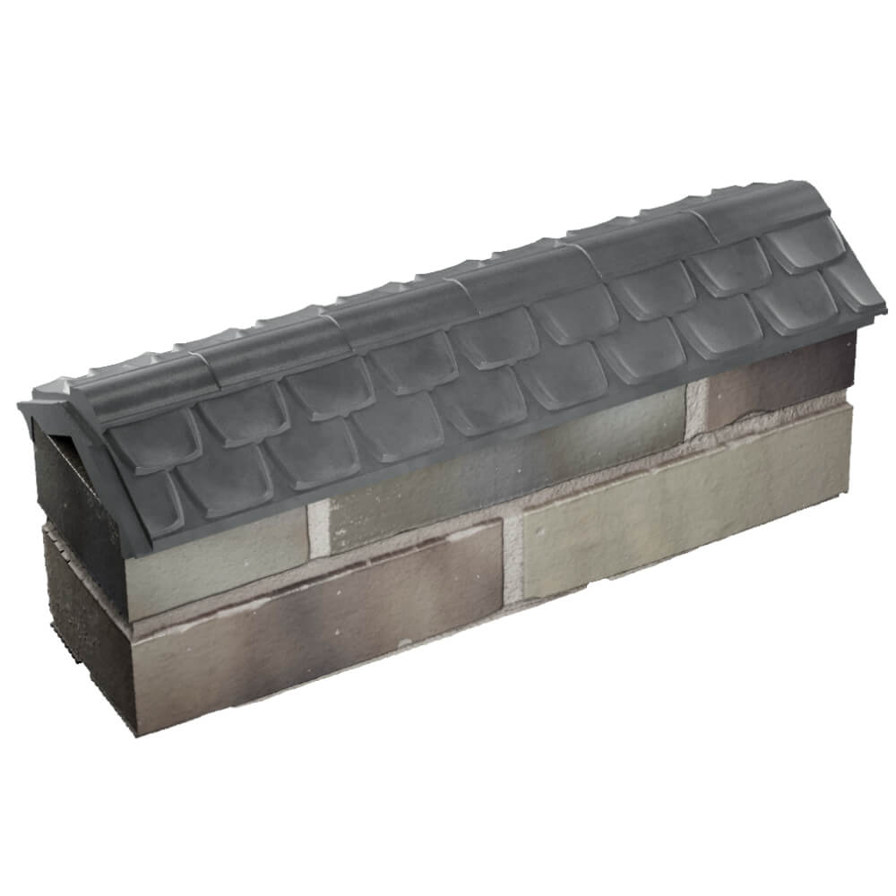 Парапет Zking Эльбрус Серый с посадкой на 0.5 кирпича (130мм) в Соликамске фото