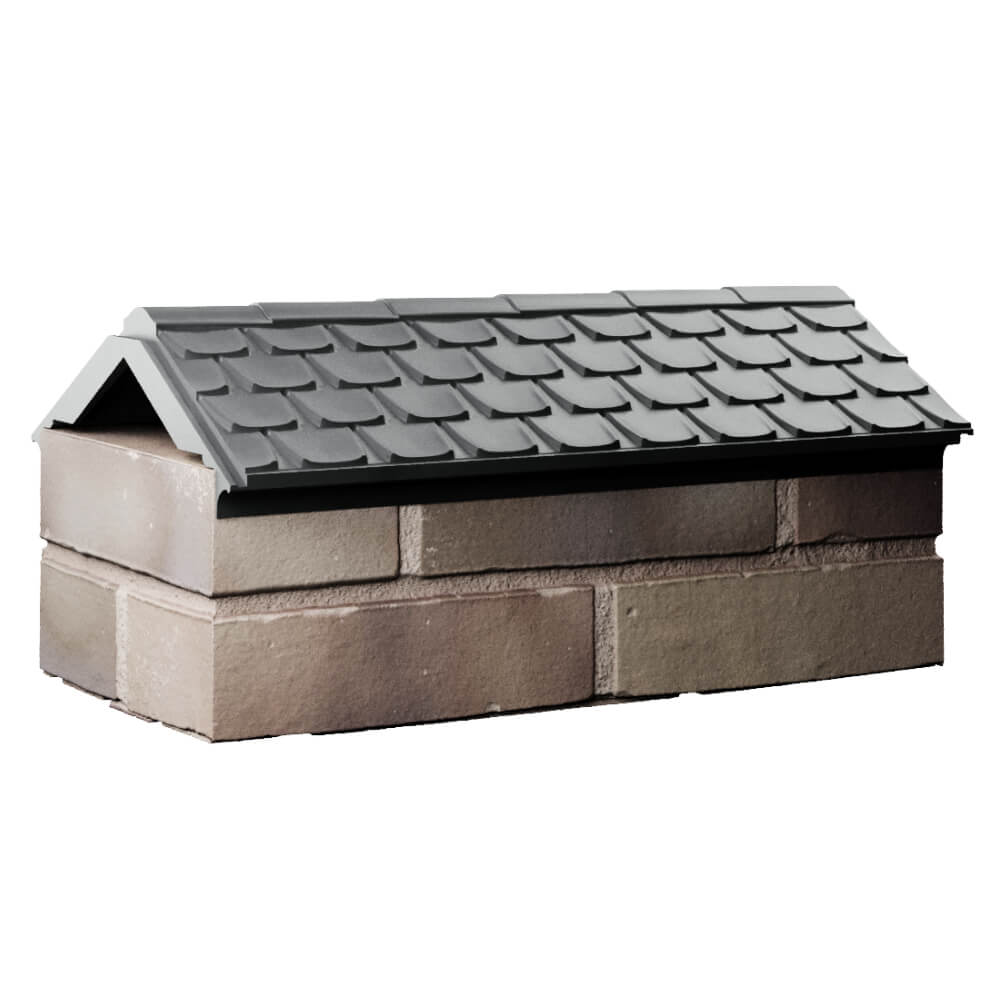 Парапет Zking Эльбрус Серый с посадкой на 1 кирпич (255мм) Соликамск фото