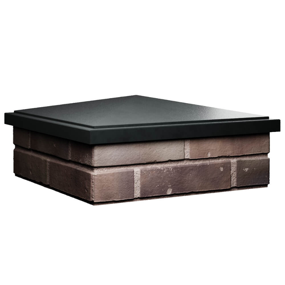 Колпак Zking БонаМоно Черный на столб 2х2 кирпича (515х515, 530х530мм) в Соликамске фото