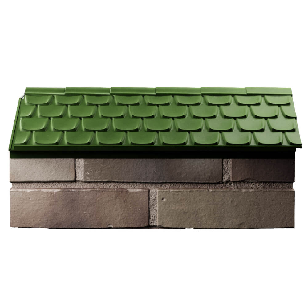 Парапет Zking Эльбрус Зеленый с посадкой на 1 кирпич (255мм) в Соликамске фото