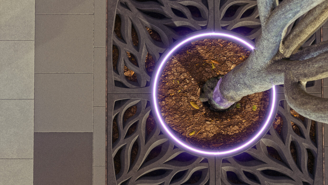 Приствольная решетка для дерева ZKING CRUST 1.2х1.2м Черная в Соликамске фото