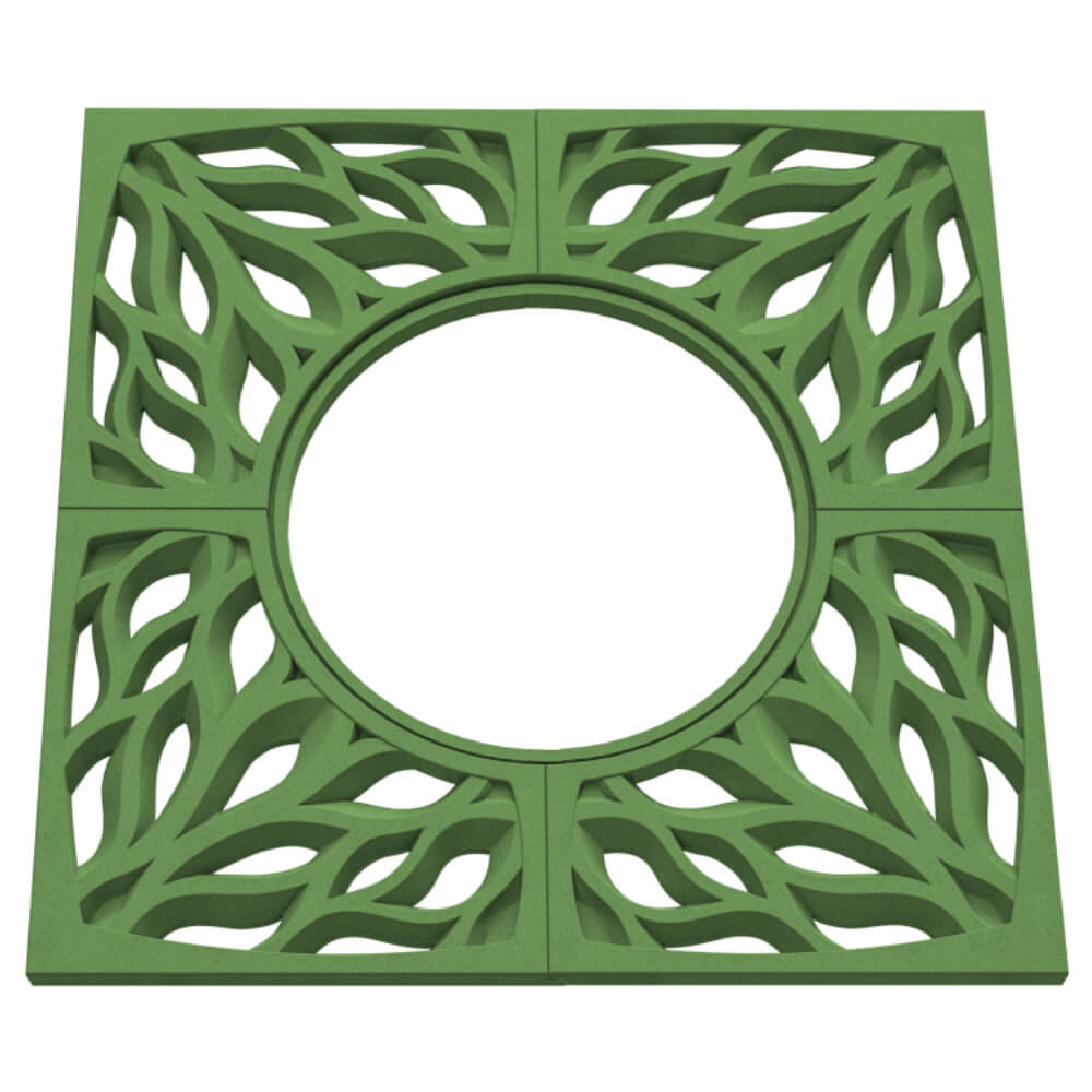 Приствольная решетка для дерева ZKING CRUST 1.2х1.2м Зеленая в Соликамске фото