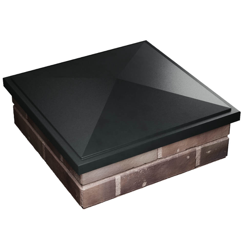 Колпак Zking БонаМоно Черный на столб 2х2 кирпича (515х515, 530х530мм) в Соликамске фото