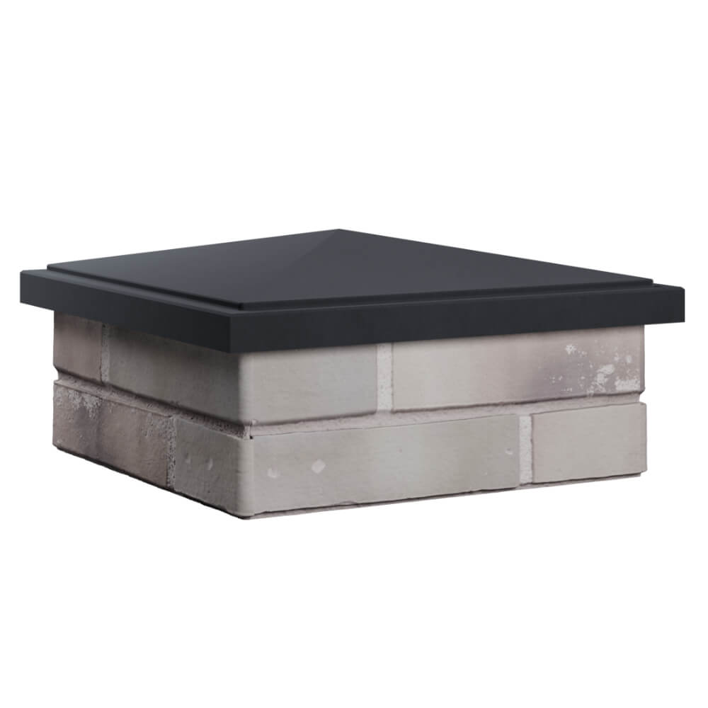 Колпак Zking БонаМоно Серый на столб 1.5х1.5 кирпича (385х385, 400х400мм) в Соликамске фото