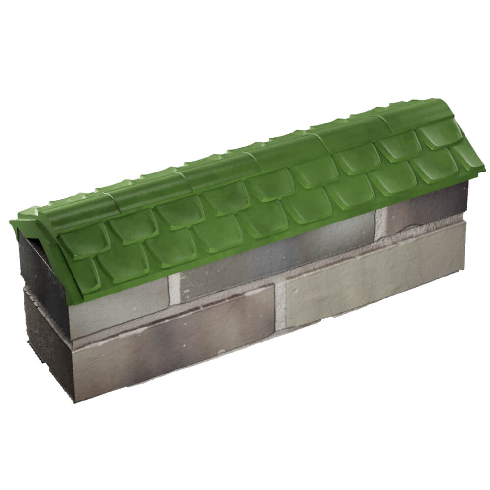 Парапет Zking Эльбрус Зеленый с посадкой на 0.5 кирпича (130мм) в Соликамске фото
